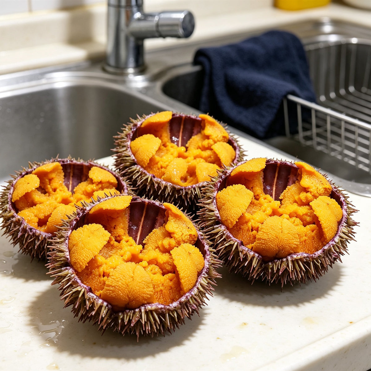 Fresh Sea Urchin Roe, Shell On